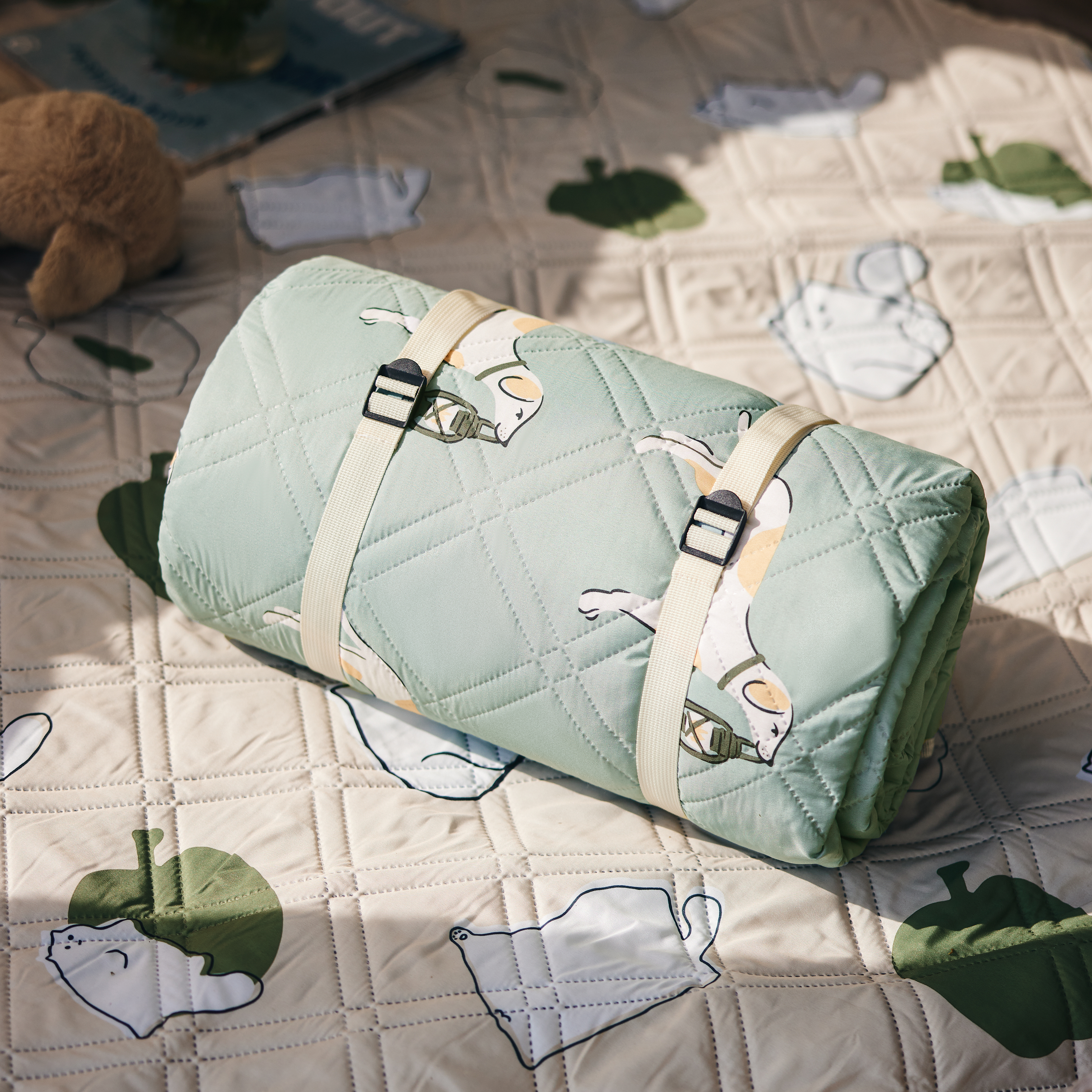 Naturehike pikniková deka Adventure vel. M 1100g - světle modrá